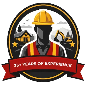 35+ years of experience badge
